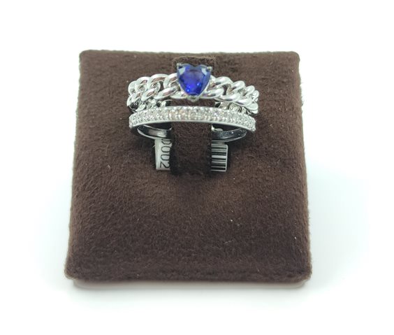 Ringe Sangiorgi Preziosi Dame in Weißgold Zaffiro 168538-14 - 168538-14